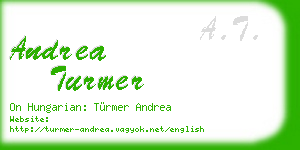 andrea turmer business card